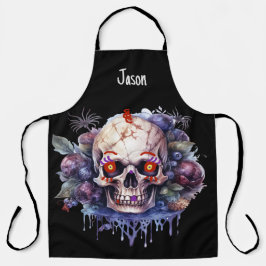 Skeleton Halloween Apron