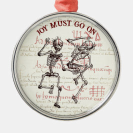 Skeleton Joy Deve Ir No Ornamento Xmas