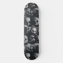 Skeleton preto de skate Skeleton Halloween