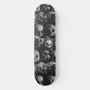 Skeleton preto de skate Skeleton Halloween