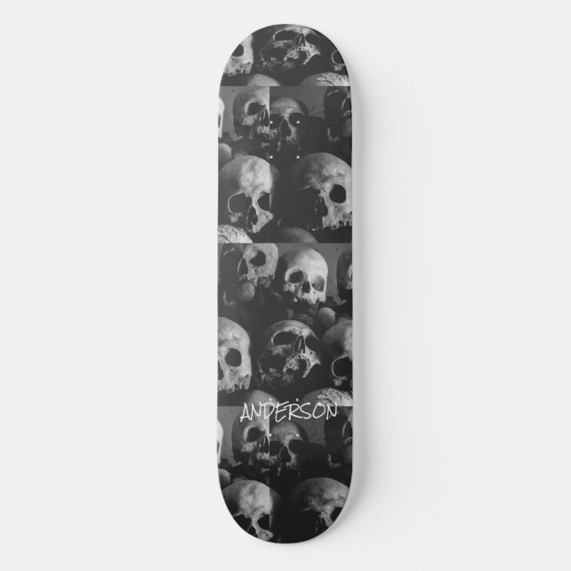 Skeleton preto de skate Skeleton Halloween (Frente)