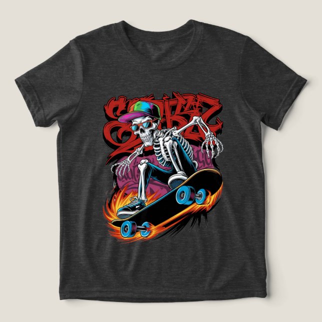 Skeleton Skate Lover (Design frontal)