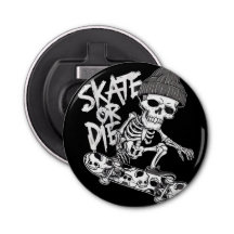 Skeleton-Themed Skateboarder Art: Styliz