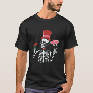 Skeleton Top Hat Dia de os namorados Skeleton Bone