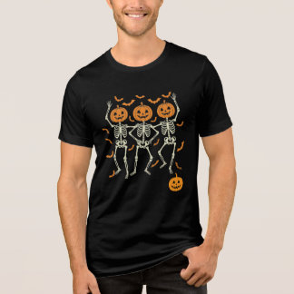 Skeletons Dançantes de Camisa Negra Halloween Pump