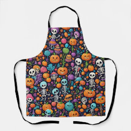 Skeletons Dançantes Engraçados Impressão Apron