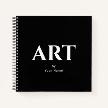 Sketchbook Personalizado Clássico Moderno Seu Nome