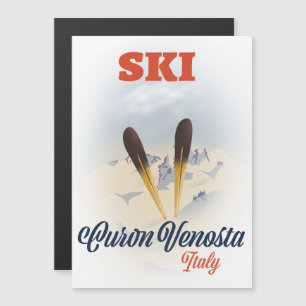 Ski Curon Venosta Itália ski poster