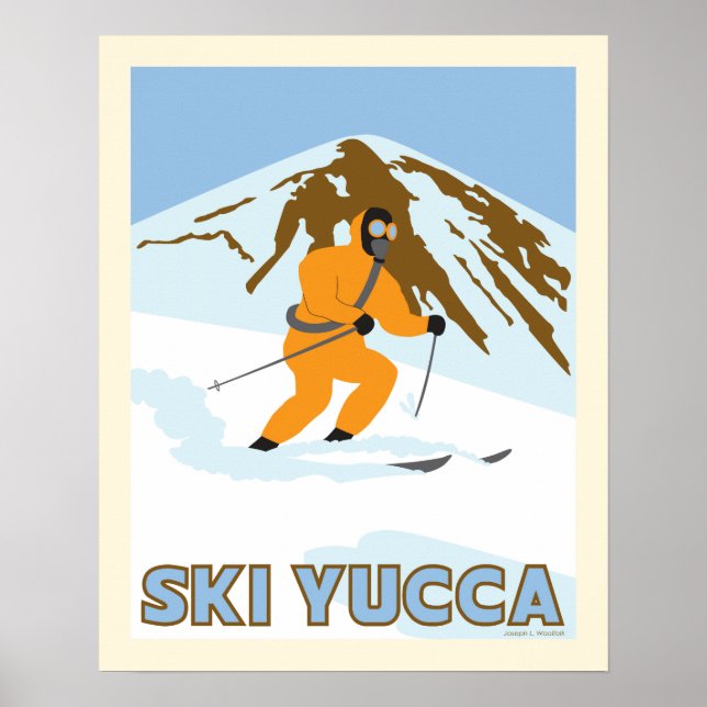 Ski Yucca Travel Poster (Frente)
