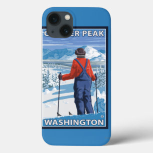 Skier Adminning - Glacier Peak, Washington