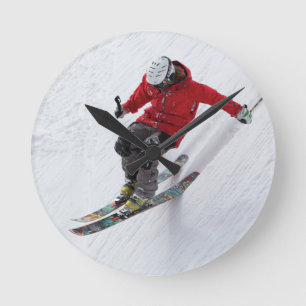 Skier - Relógio de Parede Acrílico - HAMbWG