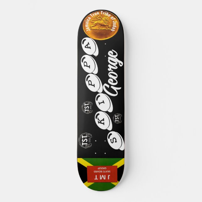 SKIPPA GEORGE 8, 1/4", skateboard Deck (Frente)