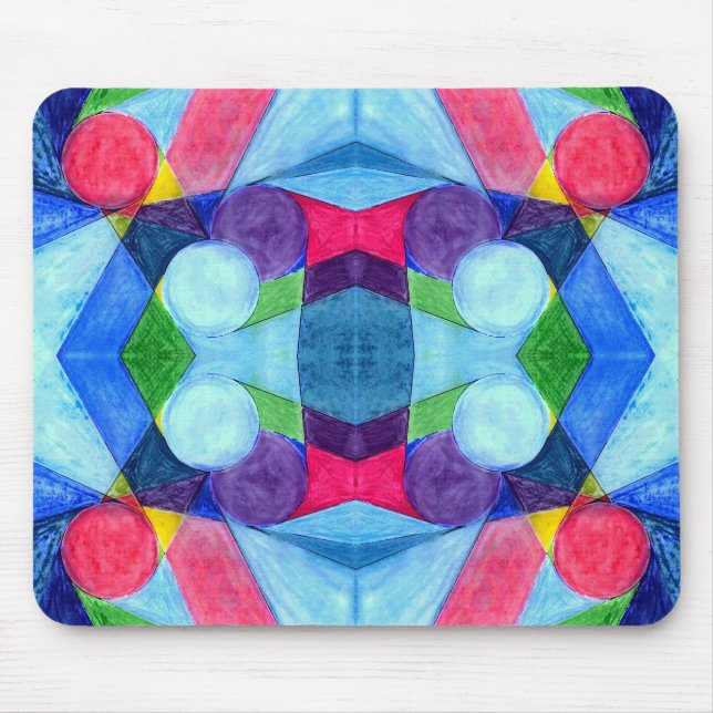 Skittles Geométrico Mousepad (Frente)