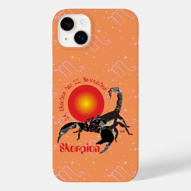 Skorpion 24. Okt. - 22. Nov. Apple iPhone Hülle (Verso)