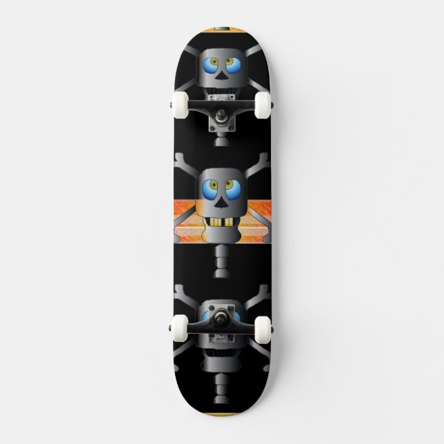 Skull and Cross Bones Skateboard (Frente)