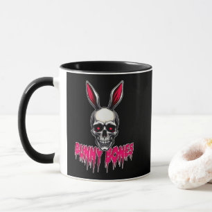 Skull Bunny – Dark Easter Art - caneca