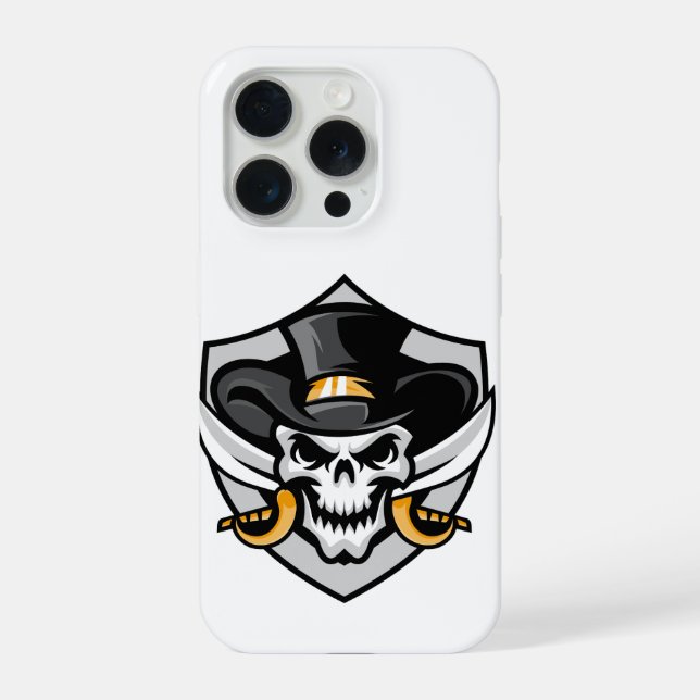 Skull Cowboy iPhone 15 Pro Case  (Verso)