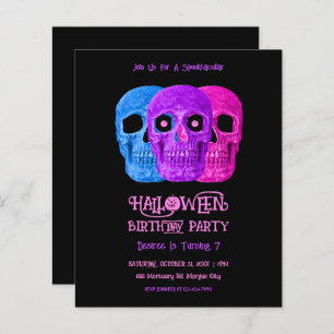 Skull Engraçado Gótico Rosa Rosa Halloween Orçamen