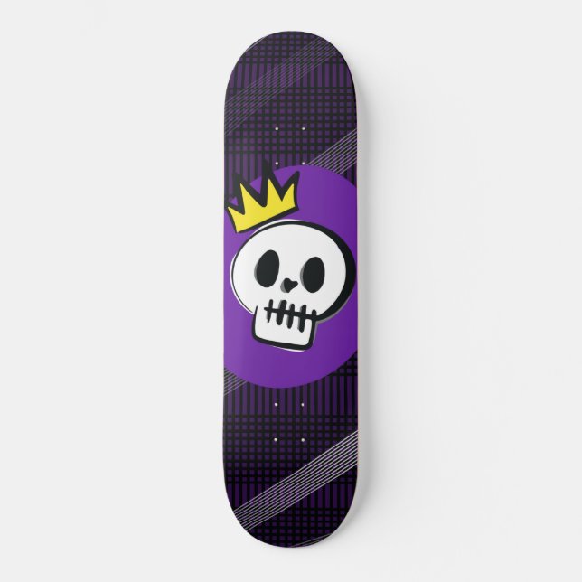 Skull King – Minimal Punk Skateboard (Frente)