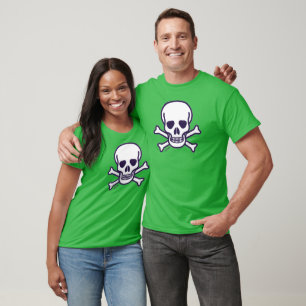 Skull n Bones mulheres camiseta verde