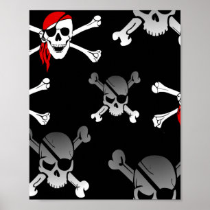 Skull n bones Pirate Poster