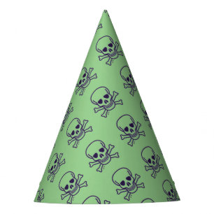 Skull n Ossos - Chapéus de festa verdes