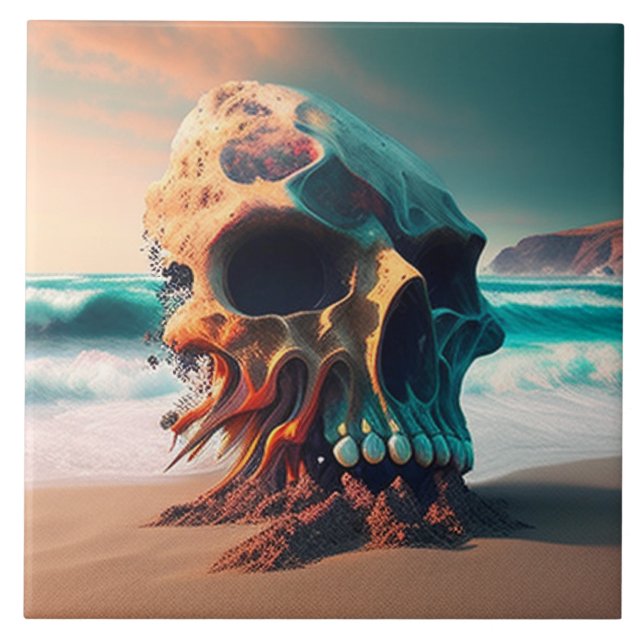 Skull on the Beach (Frente)