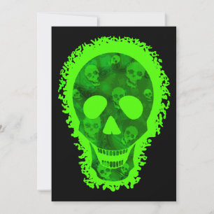 Skull Specters Grande Convite Verde