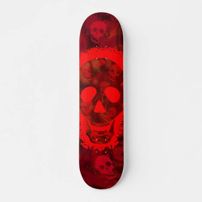 Skull Specters Grande skull Red skateboard (Frente)