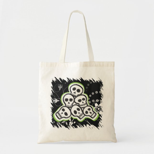Skulls Halloween Bolsas (Frente)