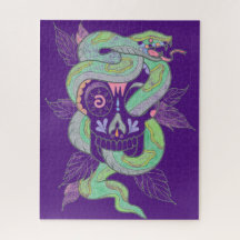 Skulls - Lápis Colorido - Quebra-cabeça de cor IT8