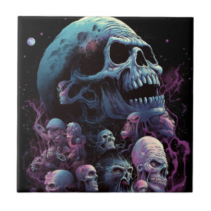 Skulls Monstros Horror Art