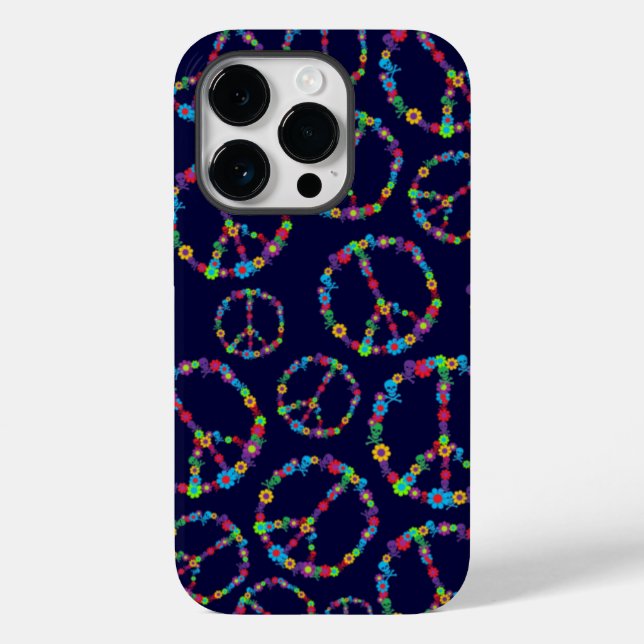 Skully Flower Power Peace Sign (Verso)