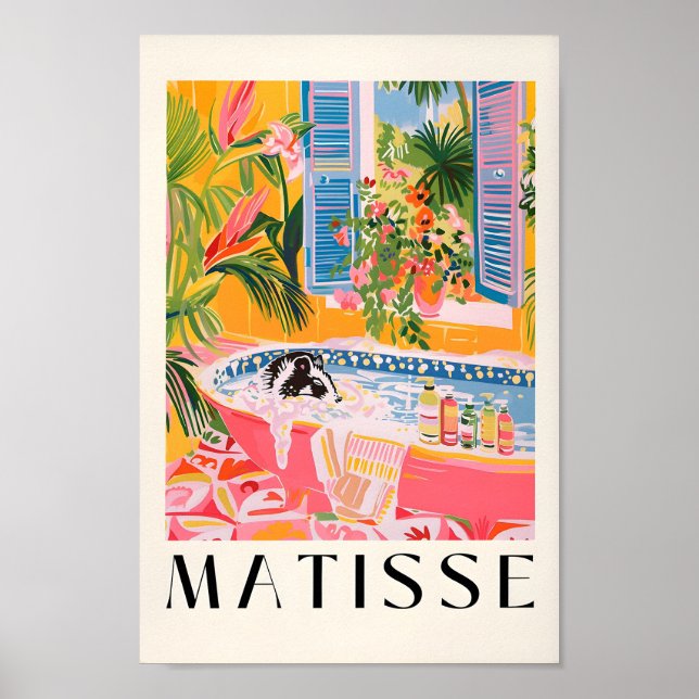 Skunk In Bathtub Poster, Poster De Meio século, Ro (Frente)