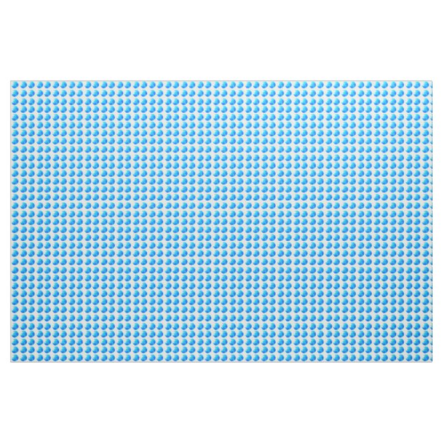 Sky Blue Dots Ivory Linen Material de Tecido (Jarda)