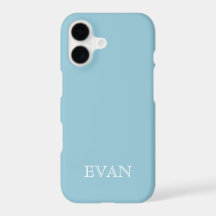 SKY BLUE Solid Color Background iPhone X Case