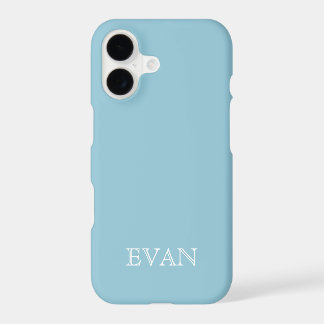 SKY BLUE Solid Color Background iPhone X Case