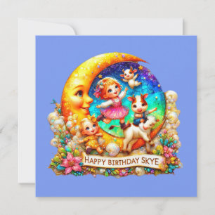SKYE ~ Cartão de Aniversário ~ Nursery Rhymes ~