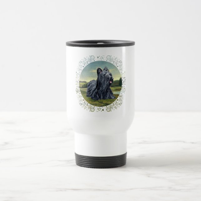 Skye Terrier na Caneca de viagem Paisagem (Centro)