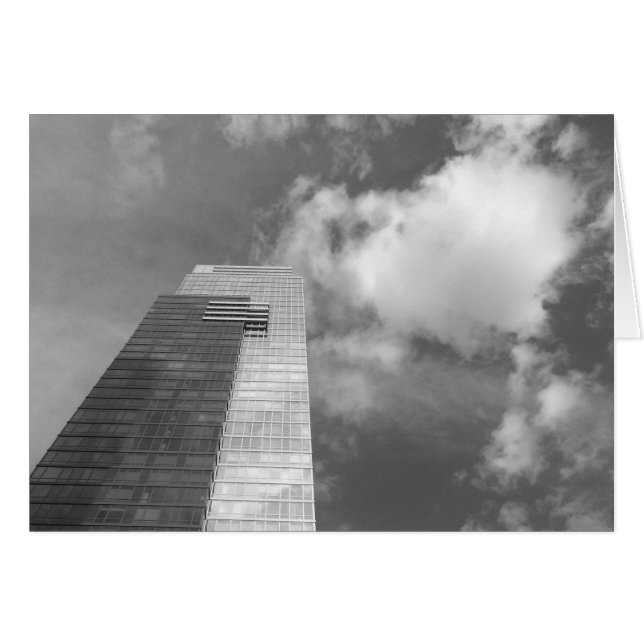 Skyline & Clouds - Noir, cartão (Frente Horizontal)