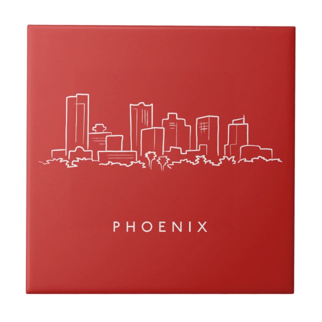 Skyline da arizona de Phoenix (Frente)