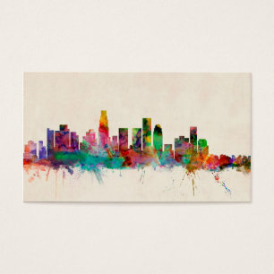 Skyline da arquitectura da cidade de Los Angeles