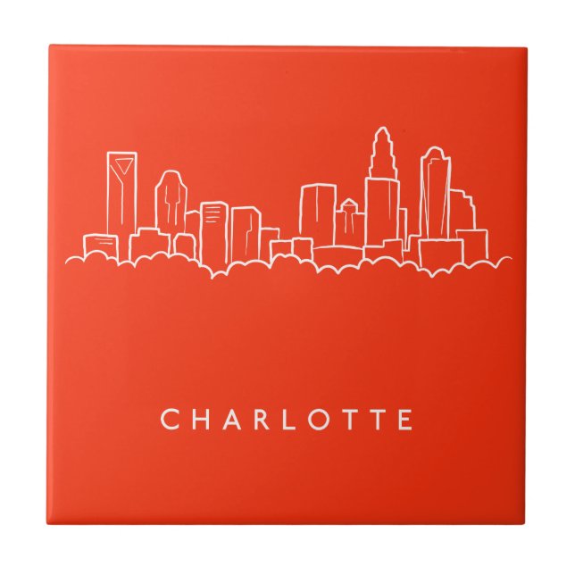 Skyline da cidade de Charlotte, North Carolina (Frente)