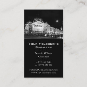 Skyline da cidade de Melbourne - cartão de visita