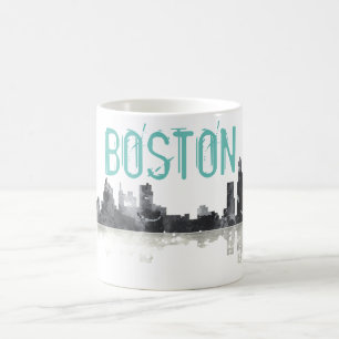 SKYLINE de BOSTON MASSACHUSETTS - caneca do