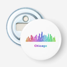 Skyline de Chicago do arco-íris