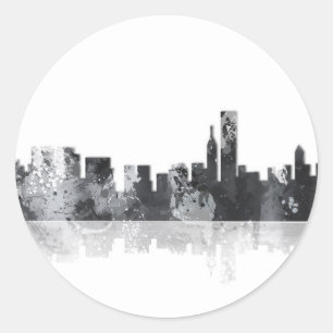 SKYLINE de CHICAGO ILLINOIS - etiquetas