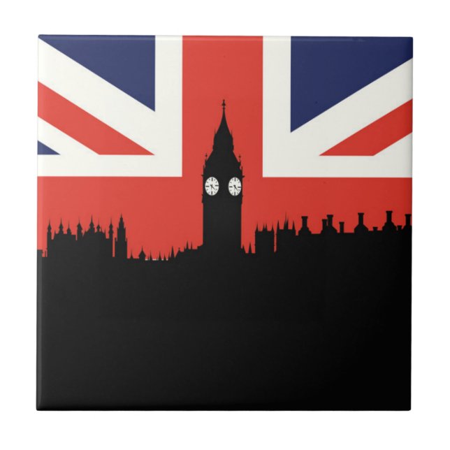 Skyline | de Londres a bandeira britânica (Frente)