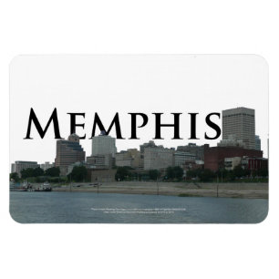 Skyline de Memphis com o Memphis no ímã do céu