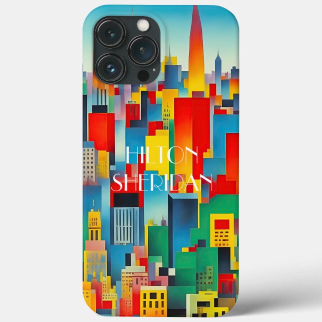 Skyline de paisagem urbana moderna (Verso)